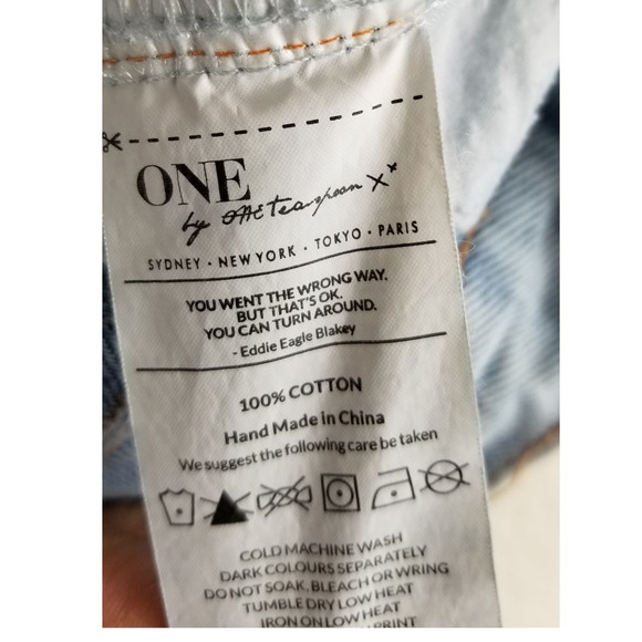 One By One Teaspoon Chargers Long Line Low Waist Medium Rise Women's Shorts 23 - Picture 6 of 6